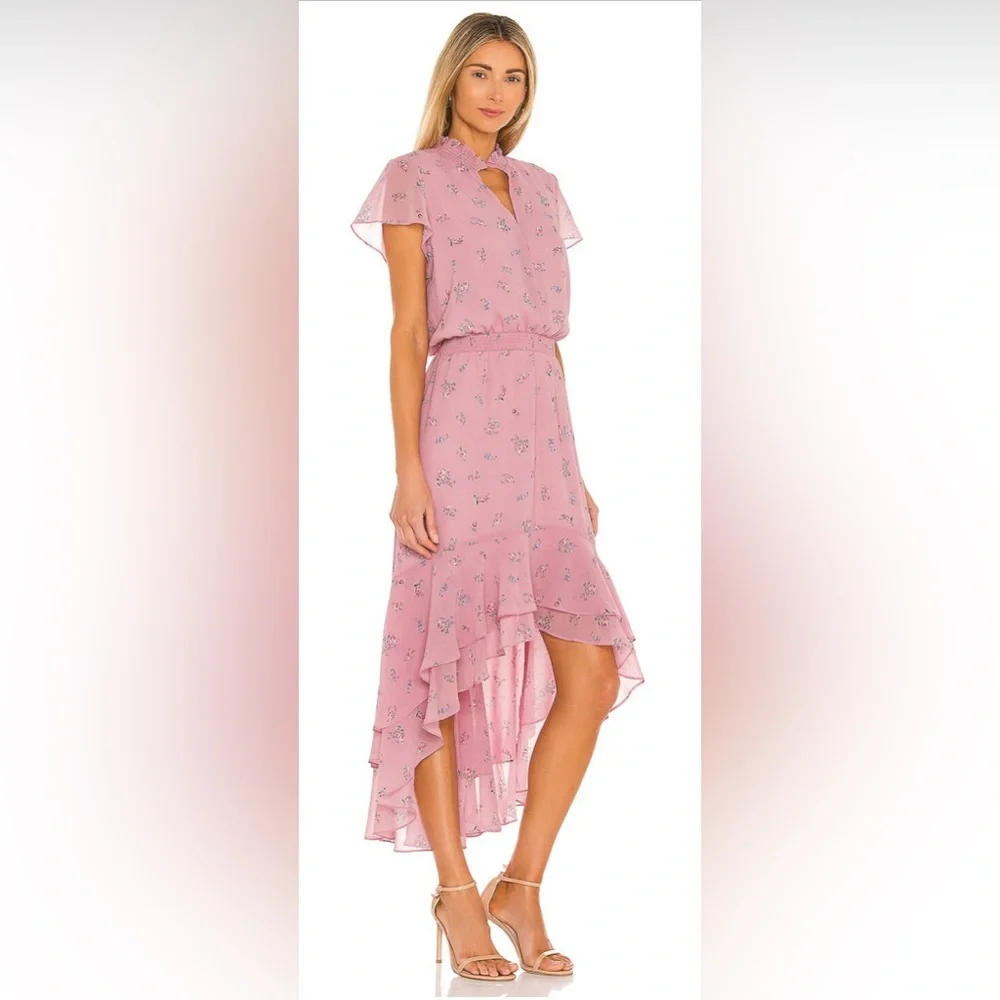 1. State Split Neck High Low Dress, size XS, NWT - Picture 2 of 5